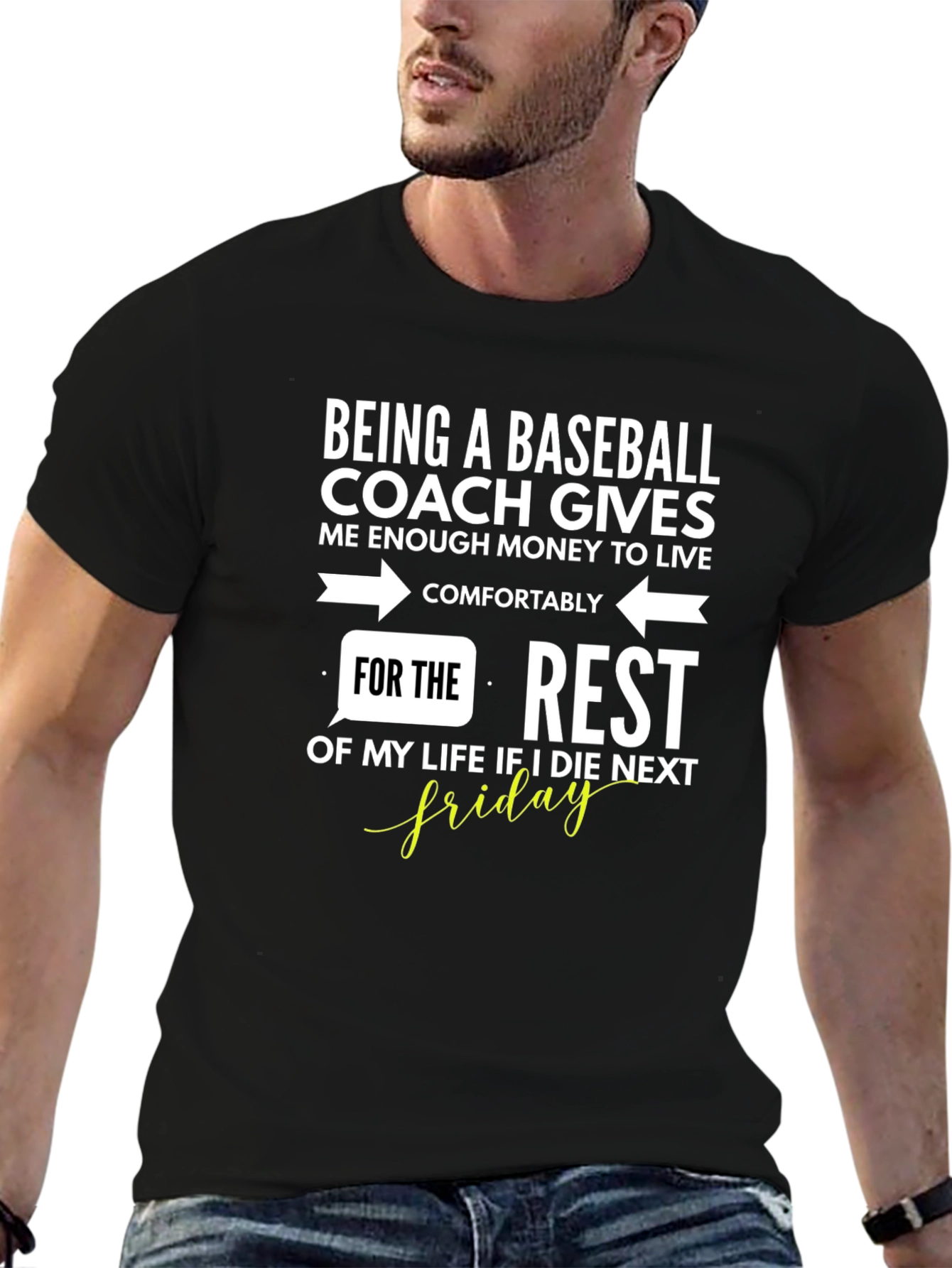 Baseball Coach Humor Graphic Tee