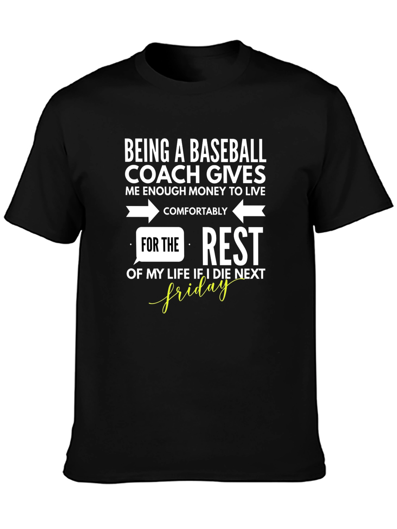 Baseball Coach Humor Graphic Tee