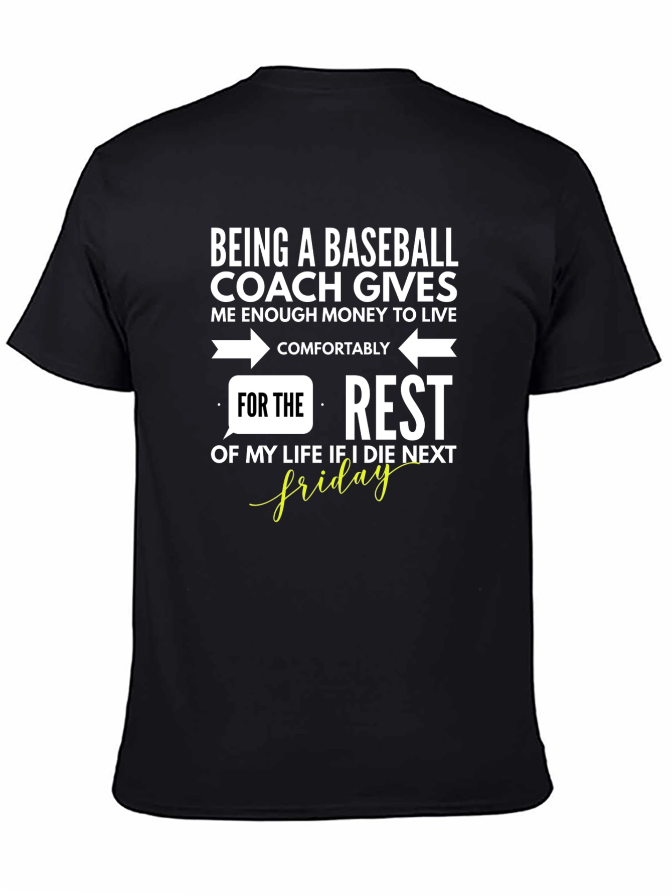 Baseball Coach Humor Graphic Tee
