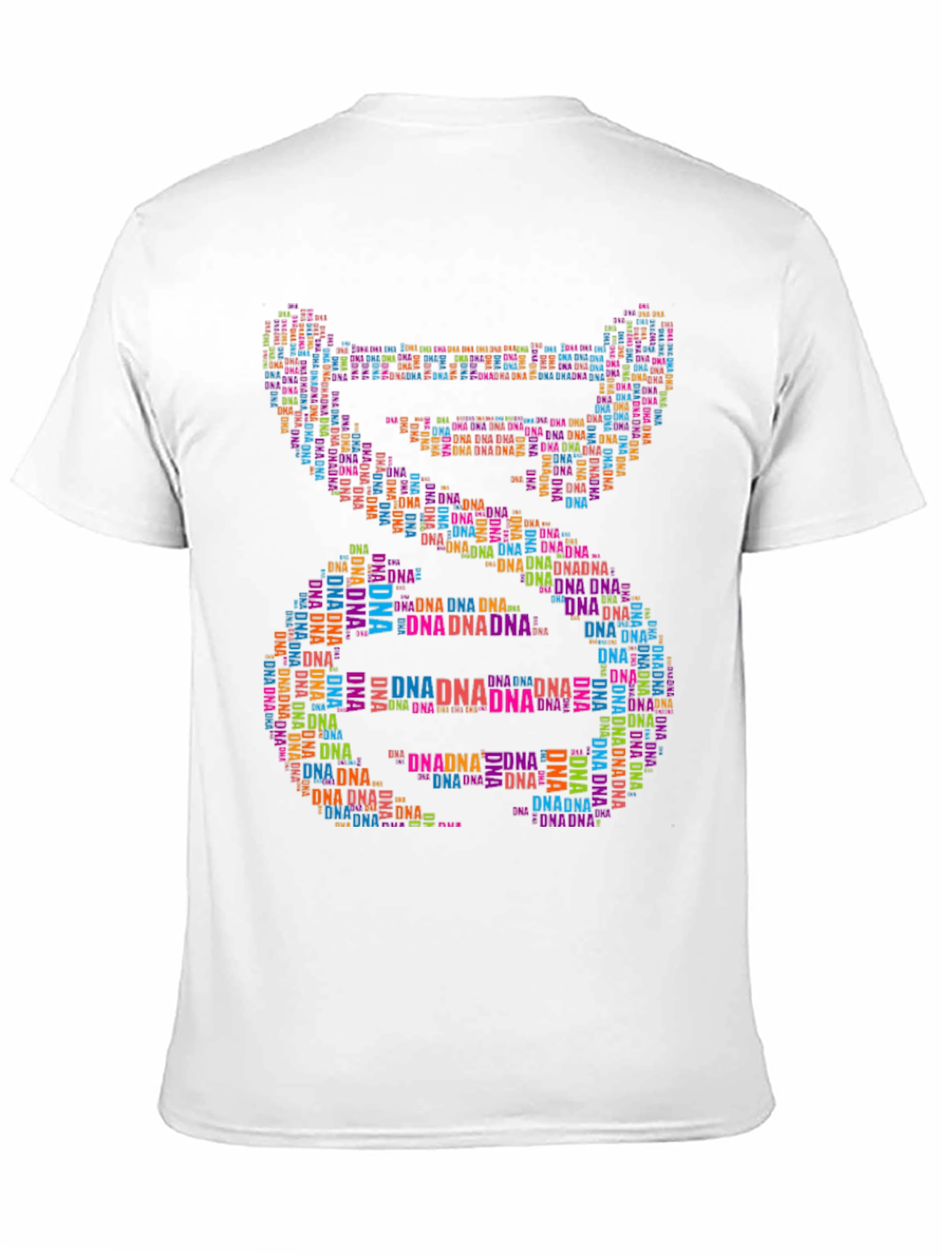 DNA Graphic Print Black T-Shirt
