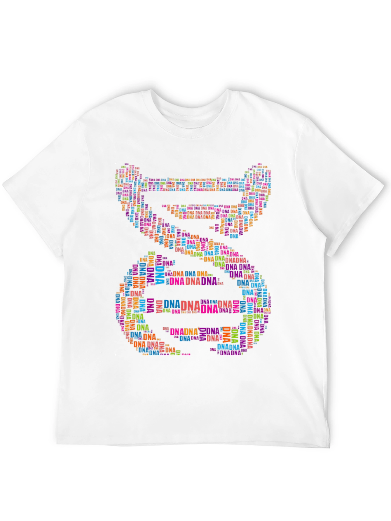 DNA Graphic Print Black T-Shirt