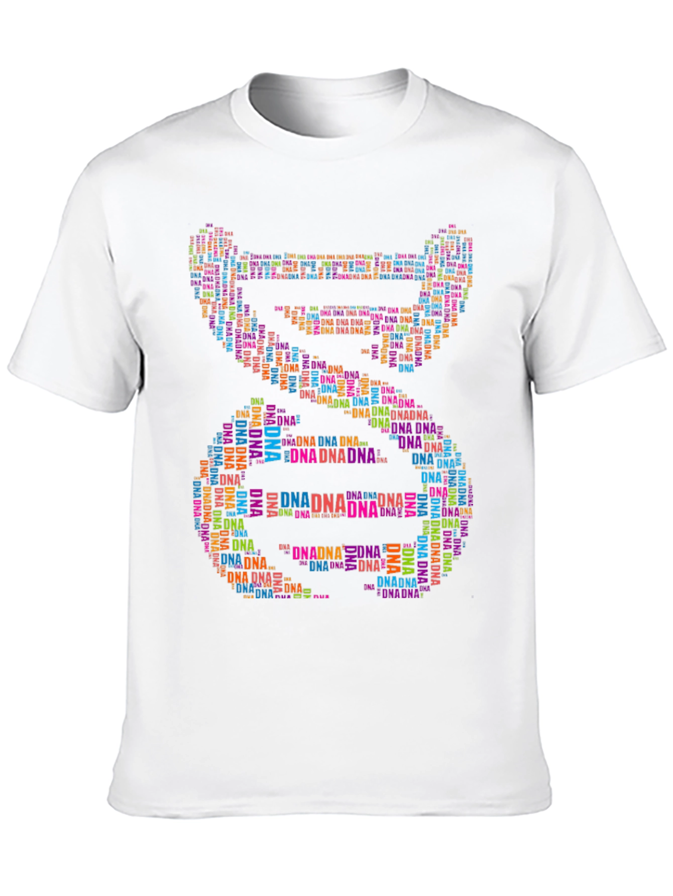 DNA Graphic Print Black T-Shirt