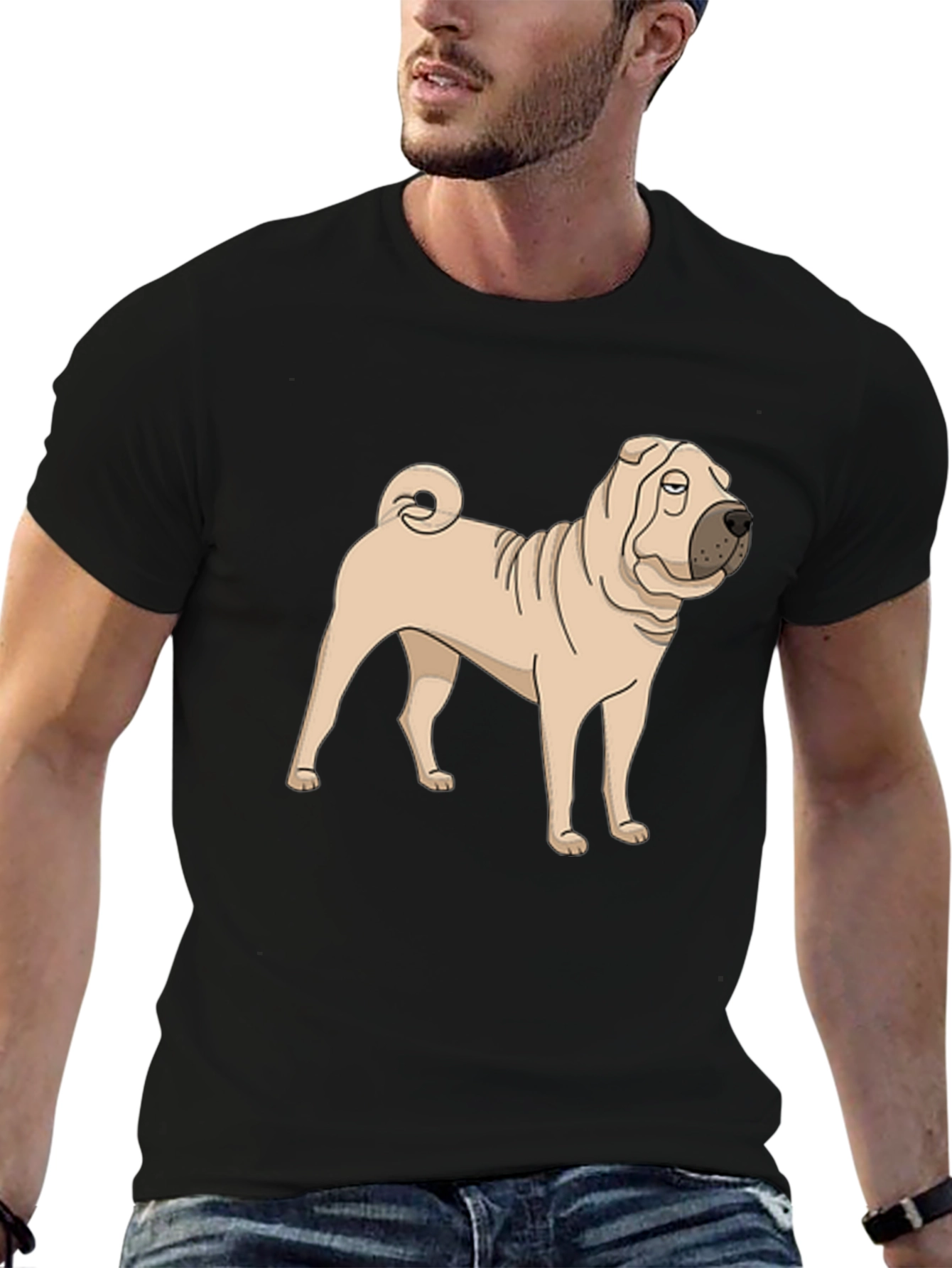 Shar Pei Dog Graphic T-Shirt - Unisex Style