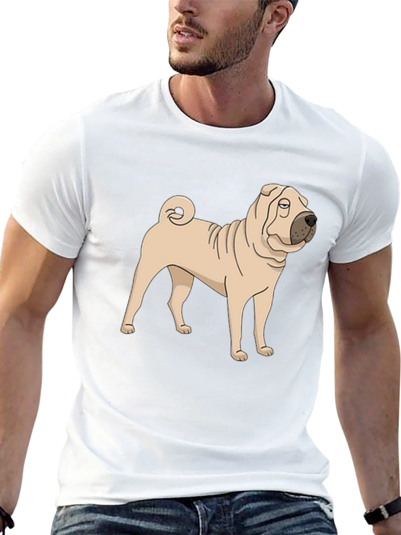 Shar Pei Dog Graphic T-Shirt - Unisex Style