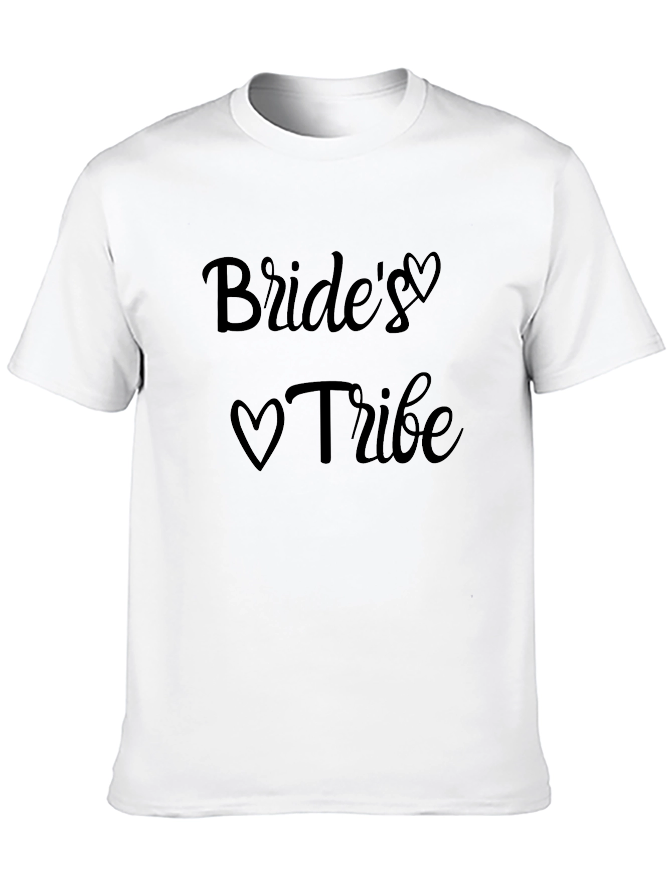 Brides Tribe Heart Graphic Black T-Shirt