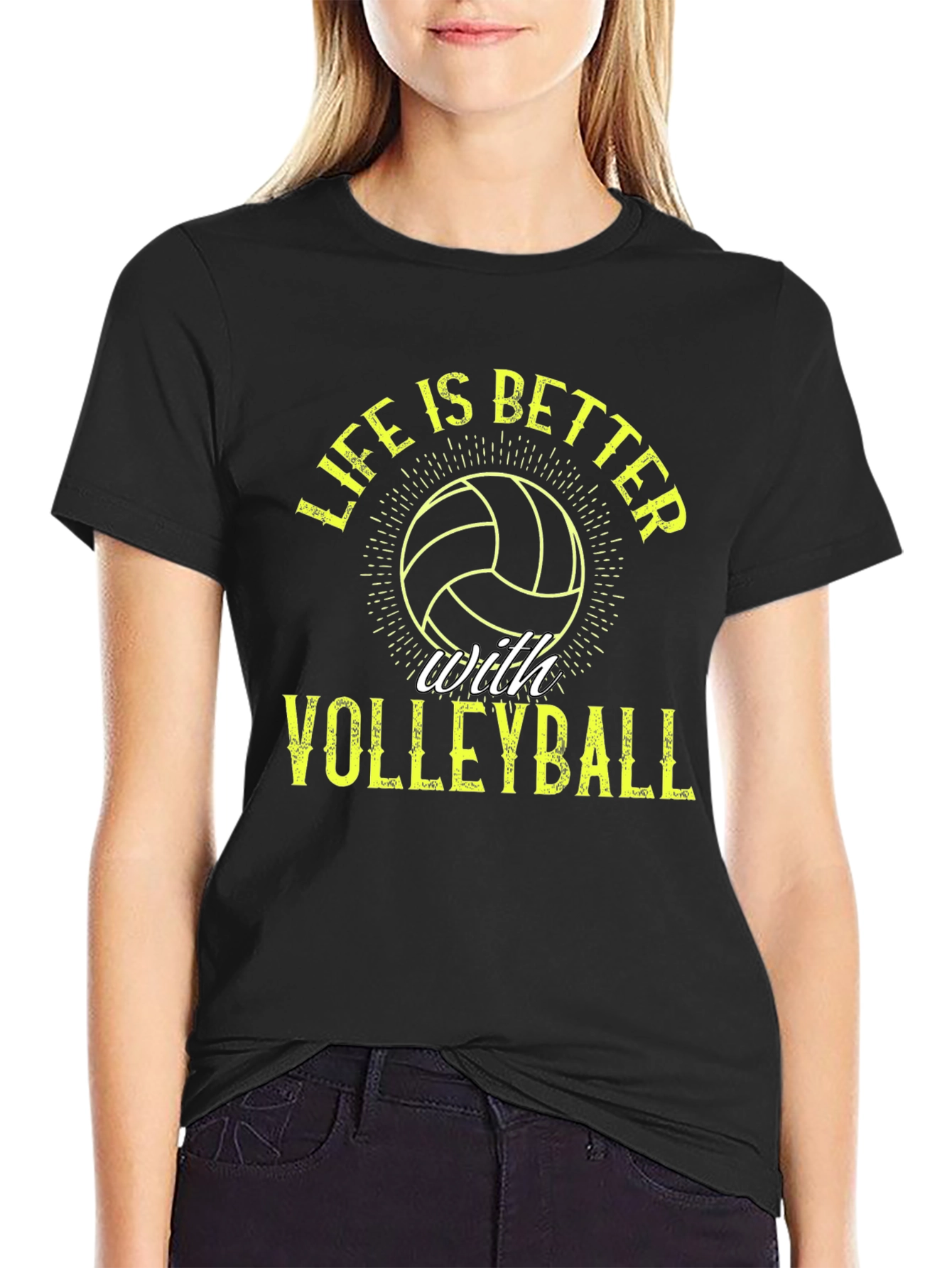 Volleyball Life T-Shirt: Better With Volleyball
