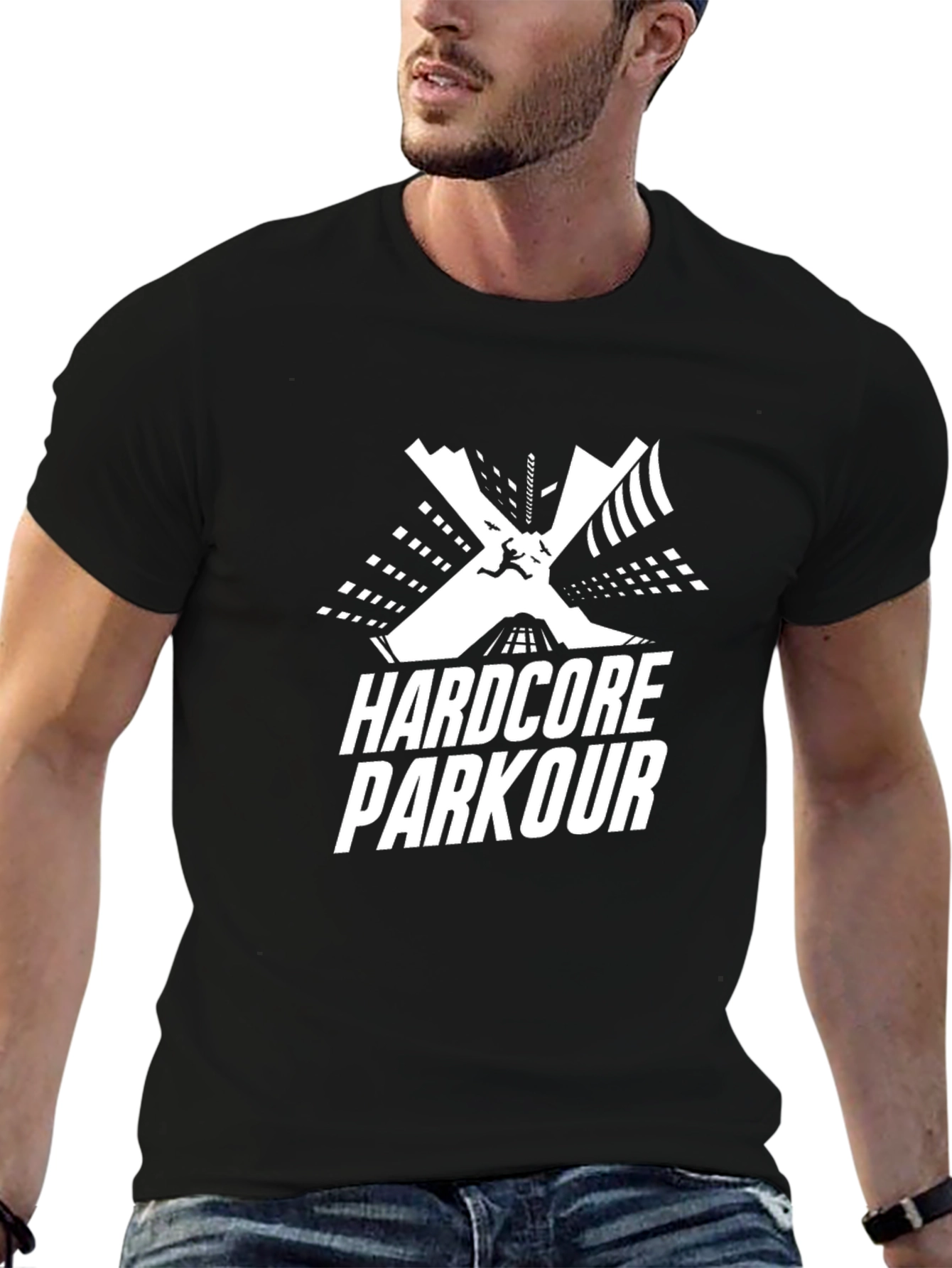 Hardcore Parkour Black T-Shirt