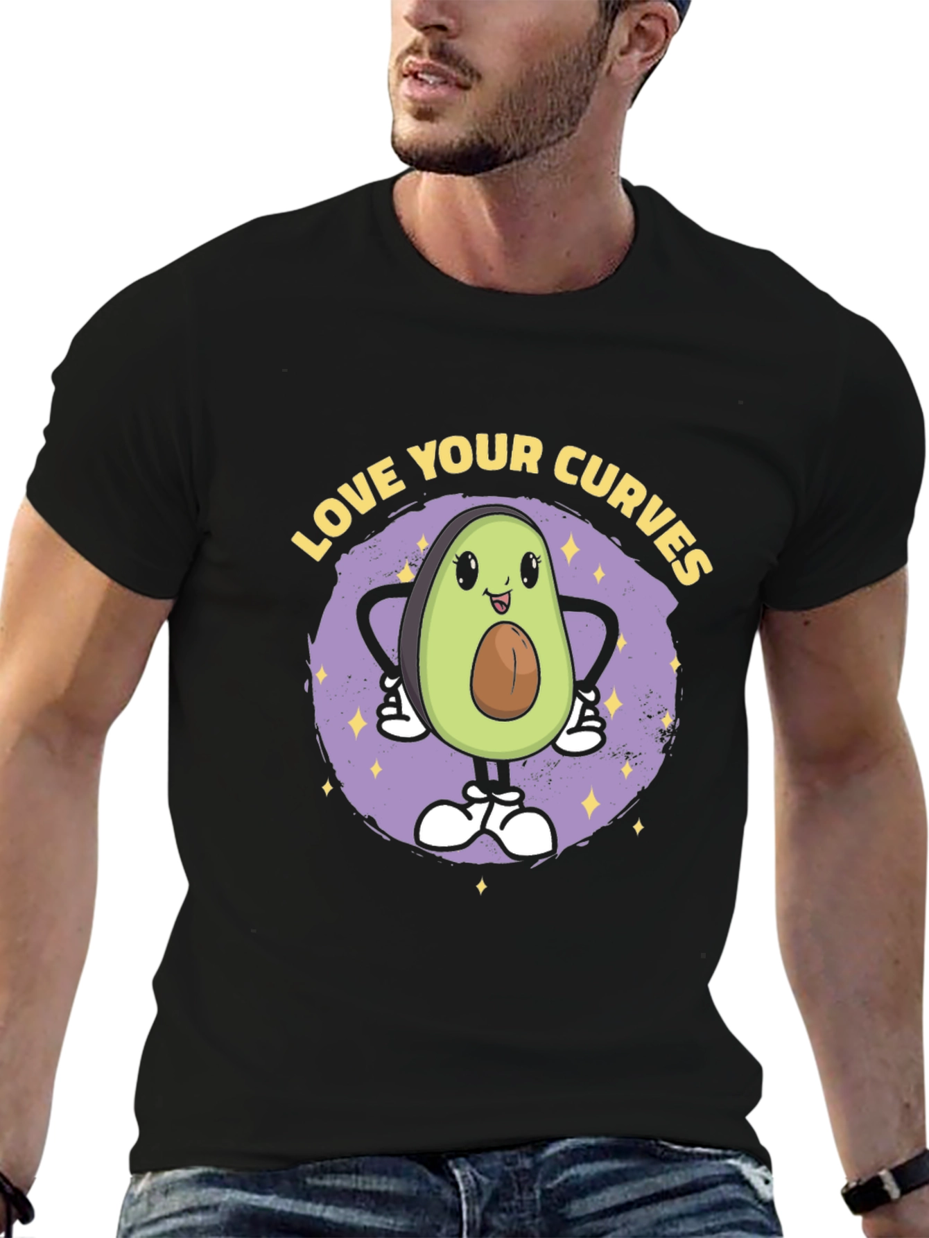 Love Your Curves Avocado T-Shirt