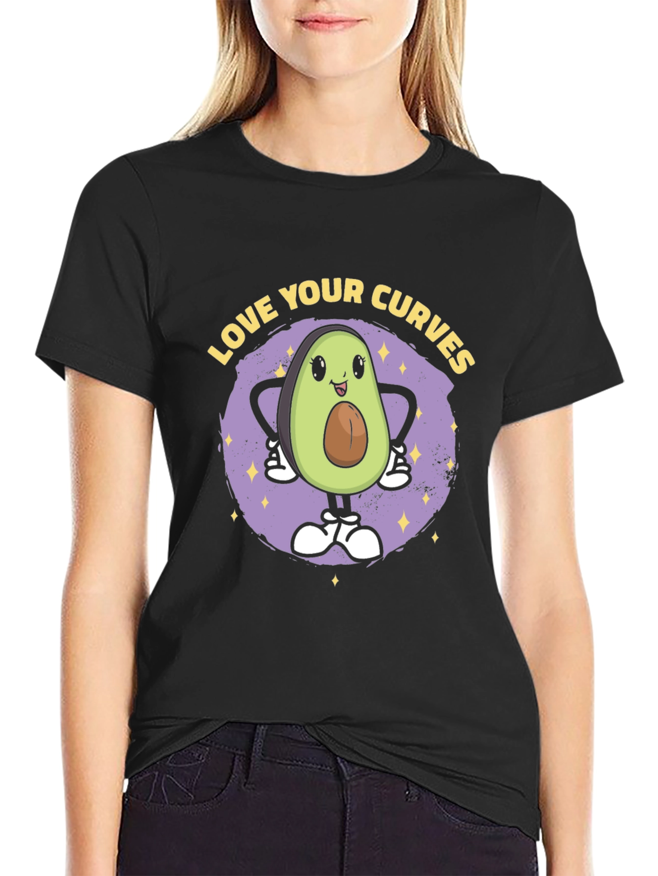 Love Your Curves Avocado T-Shirt