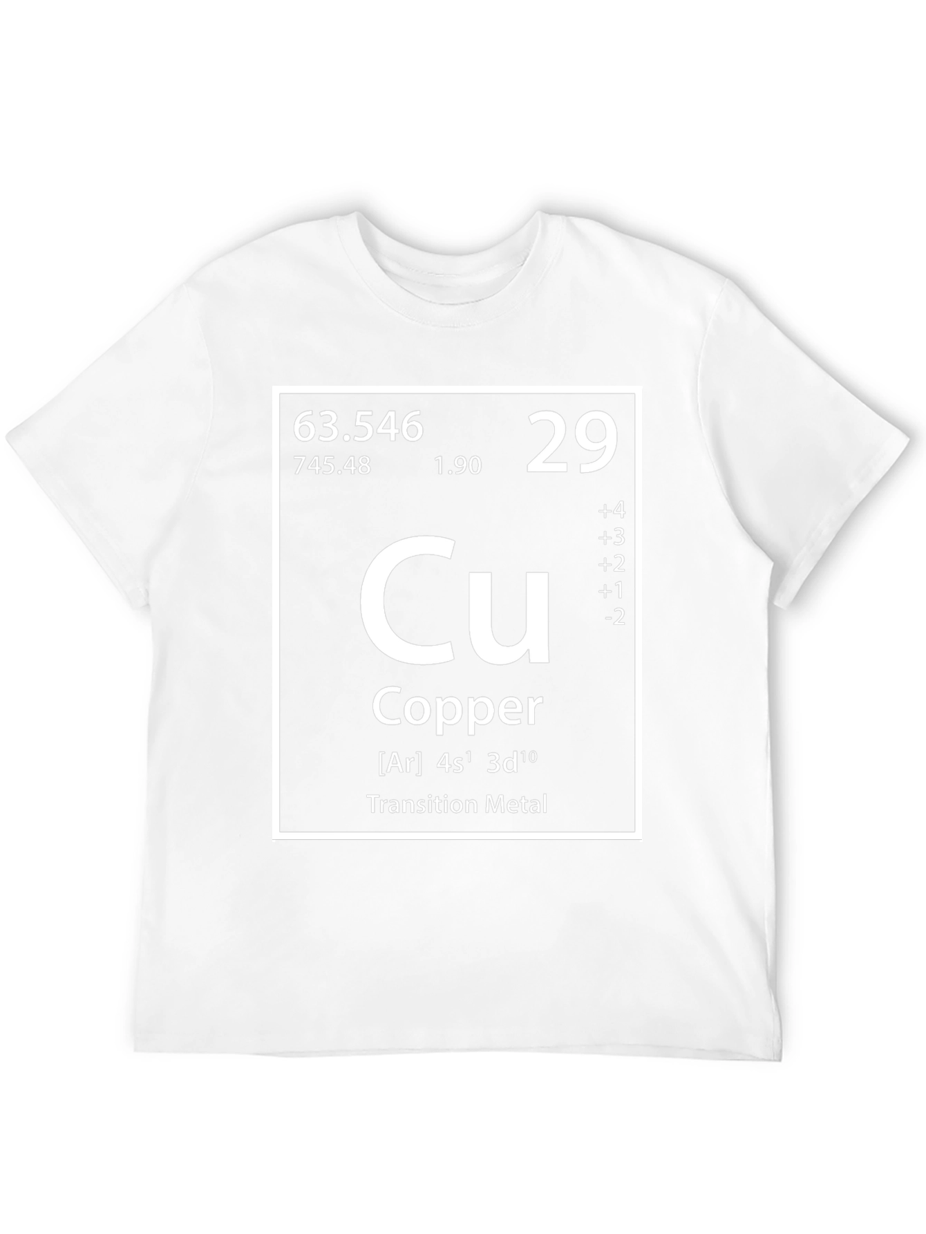 Copper Element Periodic Table Graphic T-Shirt