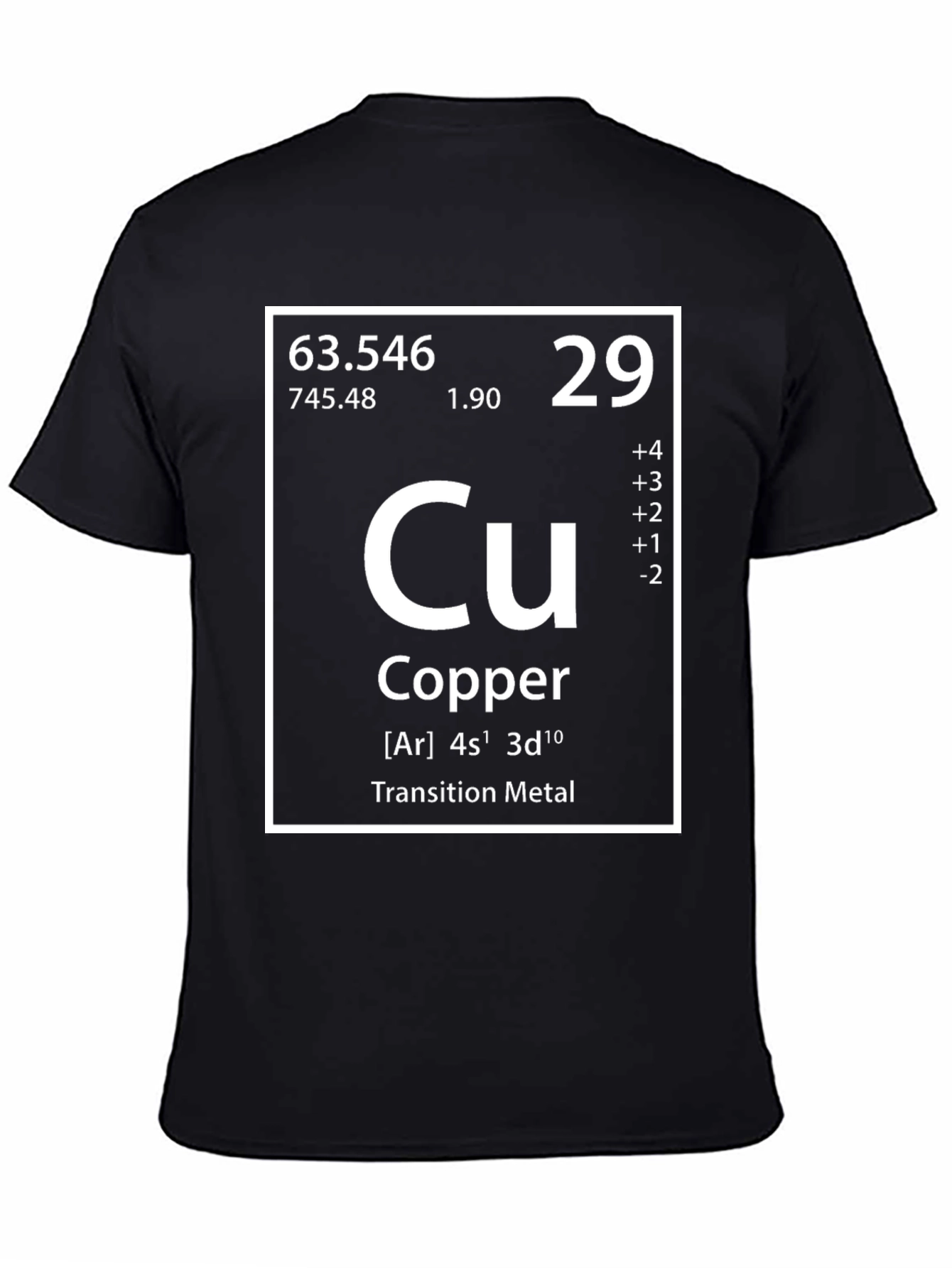 Copper Element Periodic Table Graphic T-Shirt