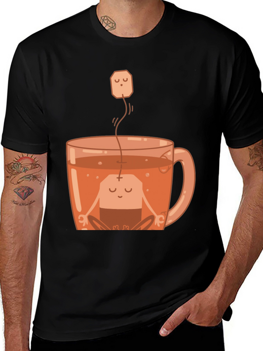 Zen Tea Shirt: Meditating Tea Bag in Cup