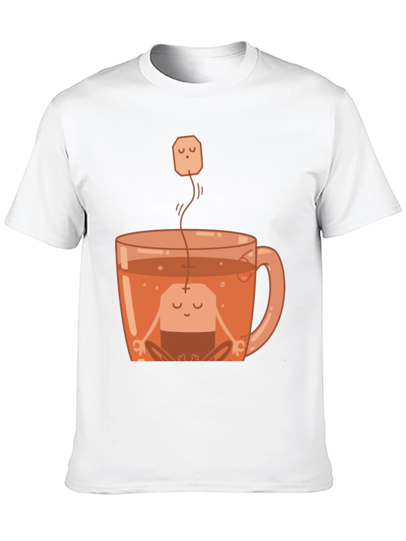 Zen Tea Shirt: Meditating Tea Bag in Cup