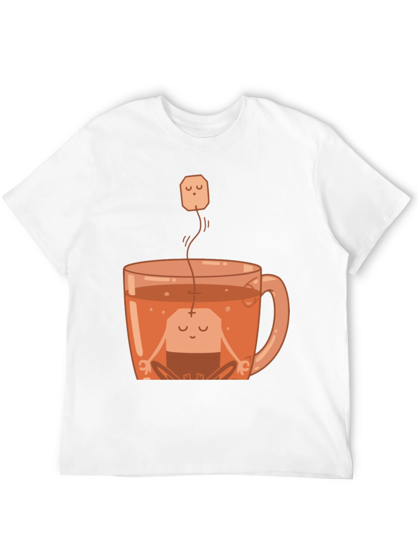 Zen Tea Shirt: Meditating Tea Bag in Cup