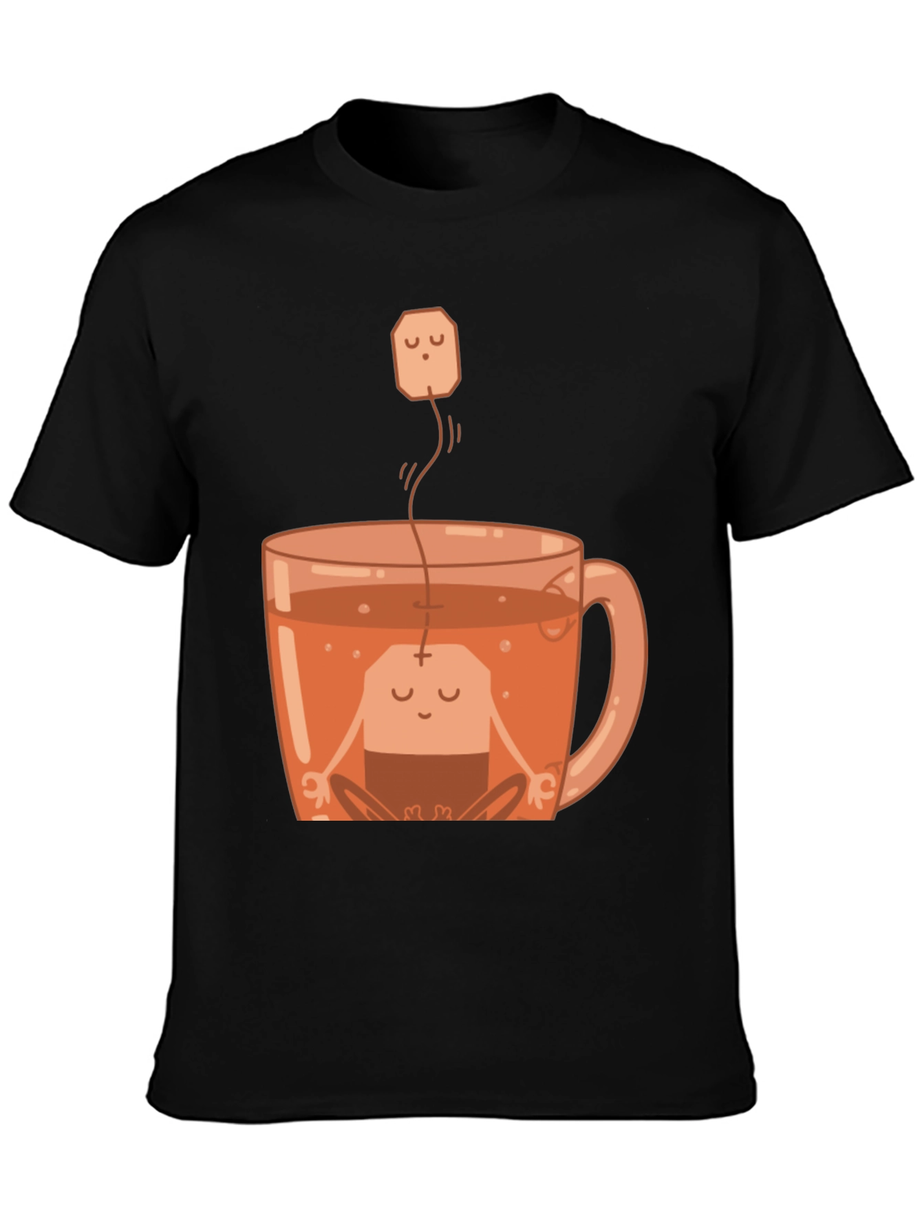 Zen Tea Shirt: Meditating Tea Bag in Cup