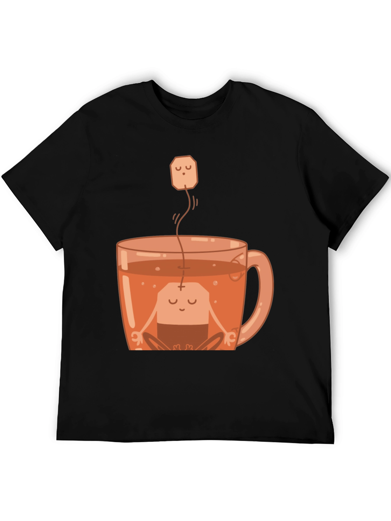 Zen Tea Shirt: Meditating Tea Bag in Cup