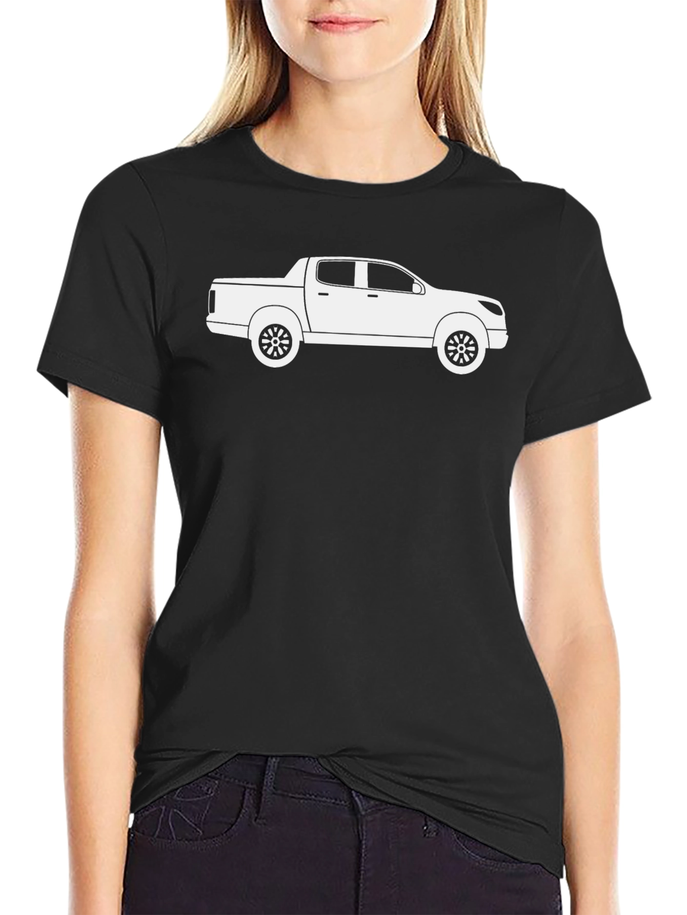Truck Graphic T-Shirt - Black Cotton Tee