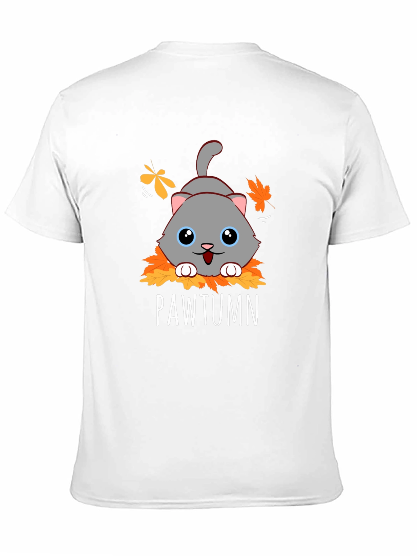 Pawtumn Cat Graphic T-Shirt
