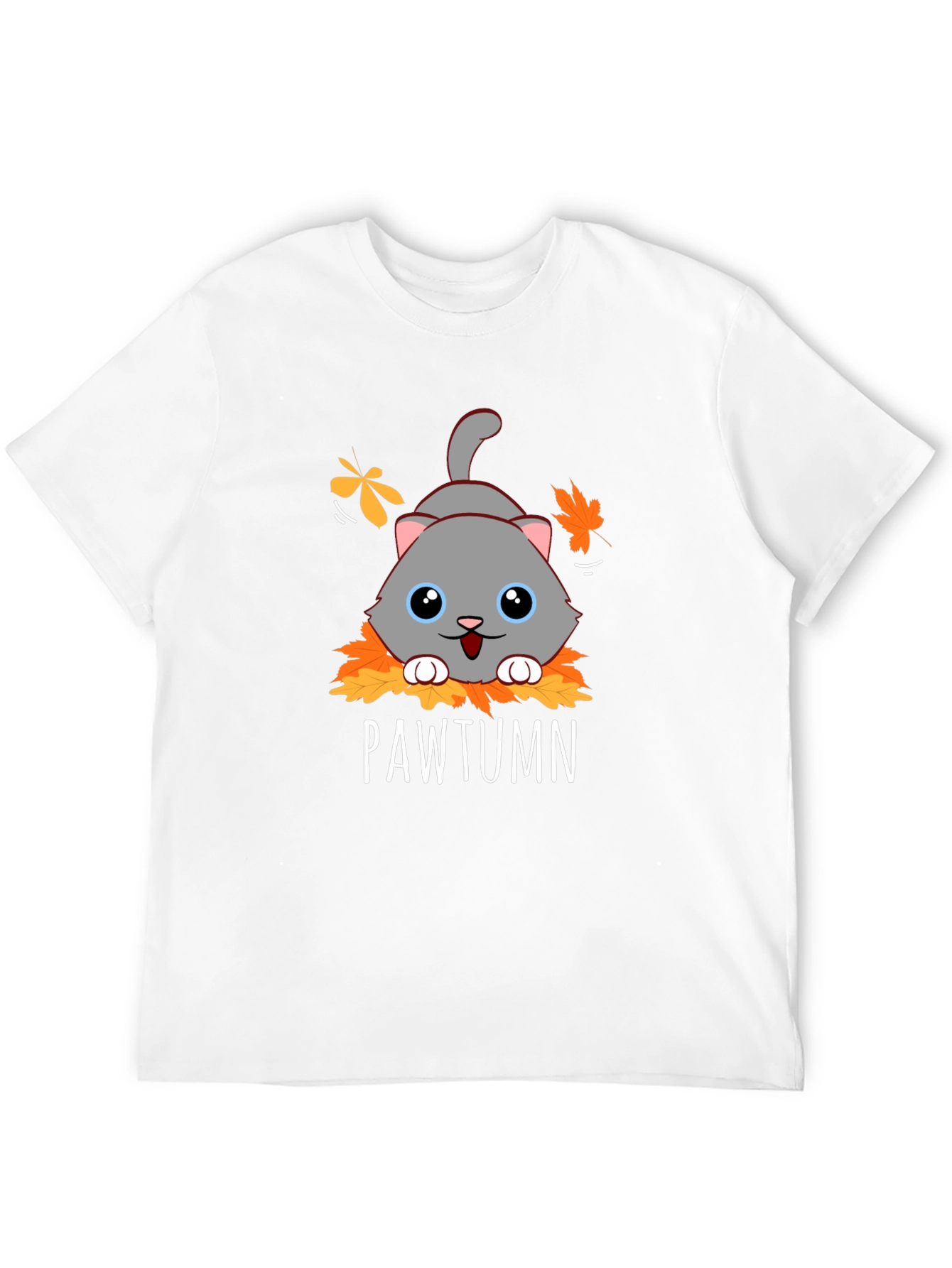 Pawtumn Cat Graphic T-Shirt