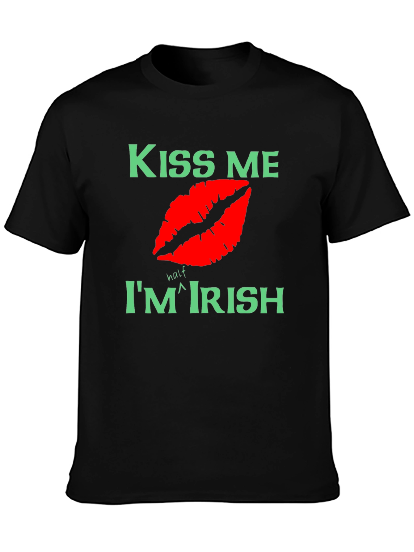 Kiss Me Im Half Irish St. Patricks Day Tee