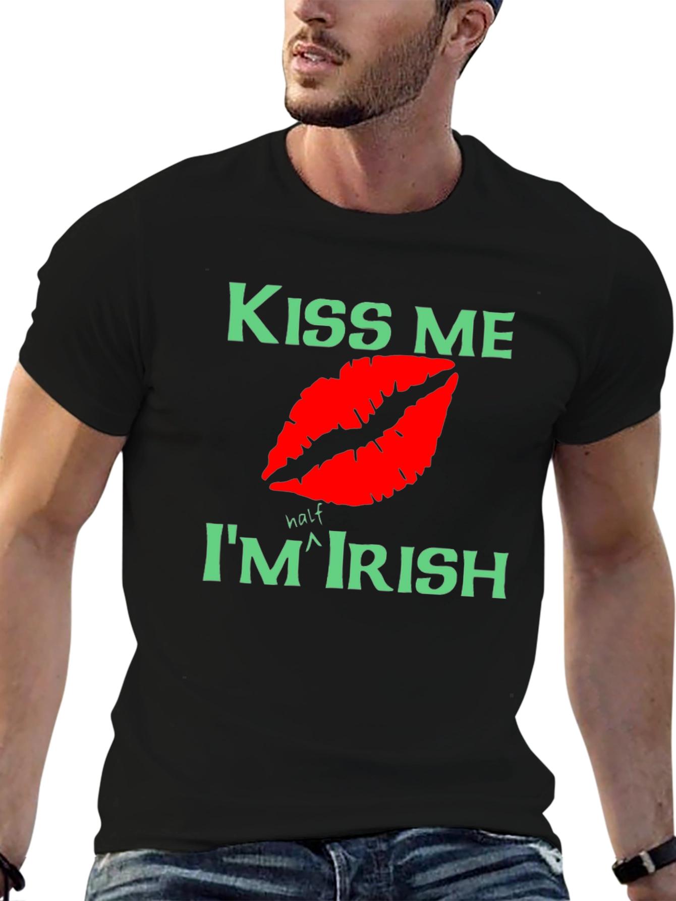 Kiss Me Im Half Irish St. Patricks Day Tee