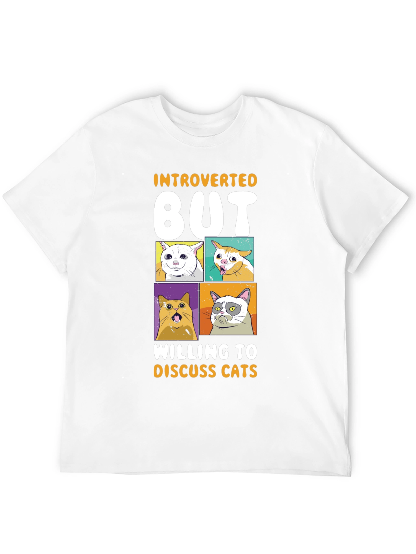 Introverted But Willing to Discuss Cats T-Shirt