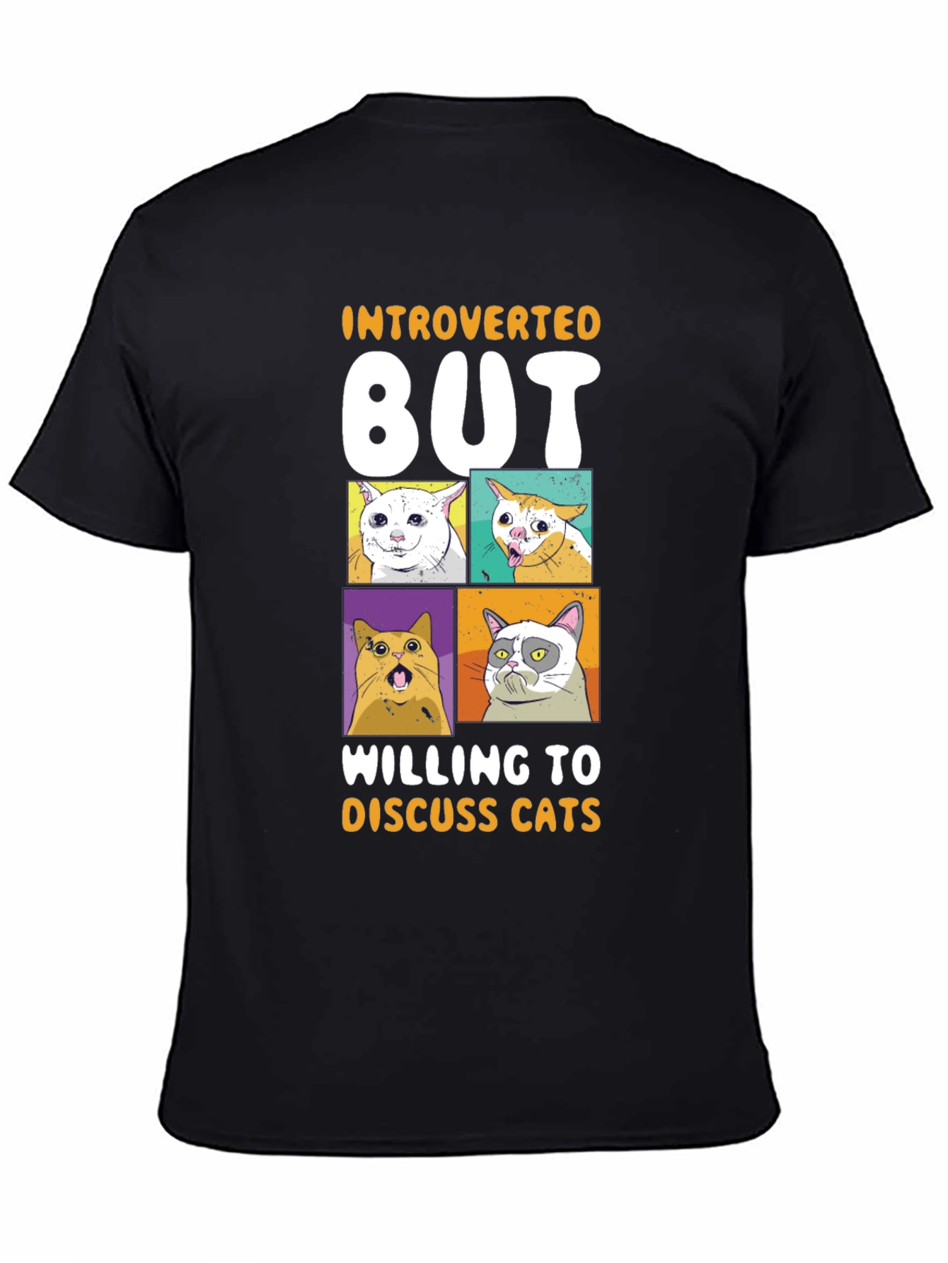 Introverted But Willing to Discuss Cats T-Shirt