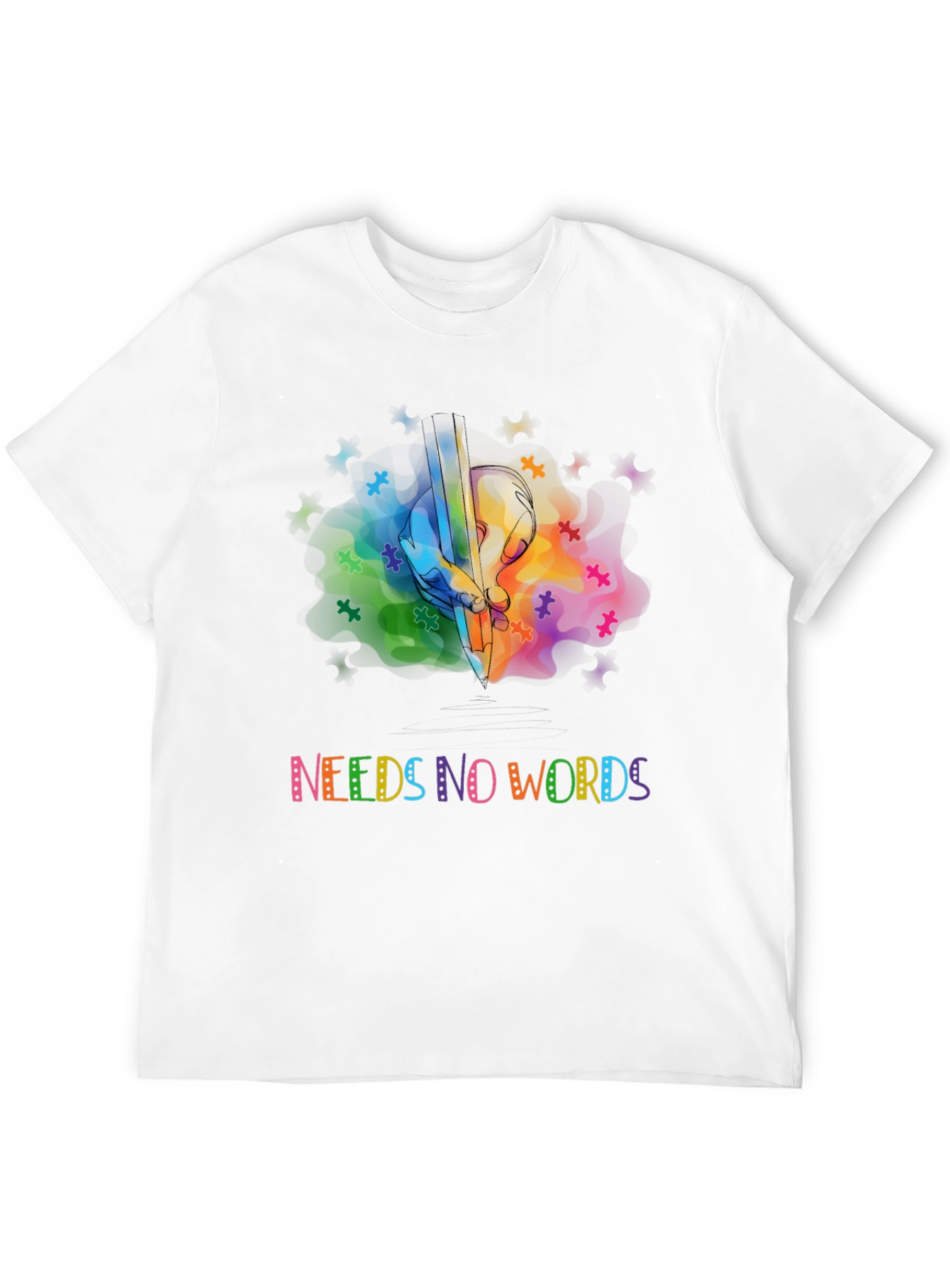 Autism Awareness Graphic Tee - Needs No Words