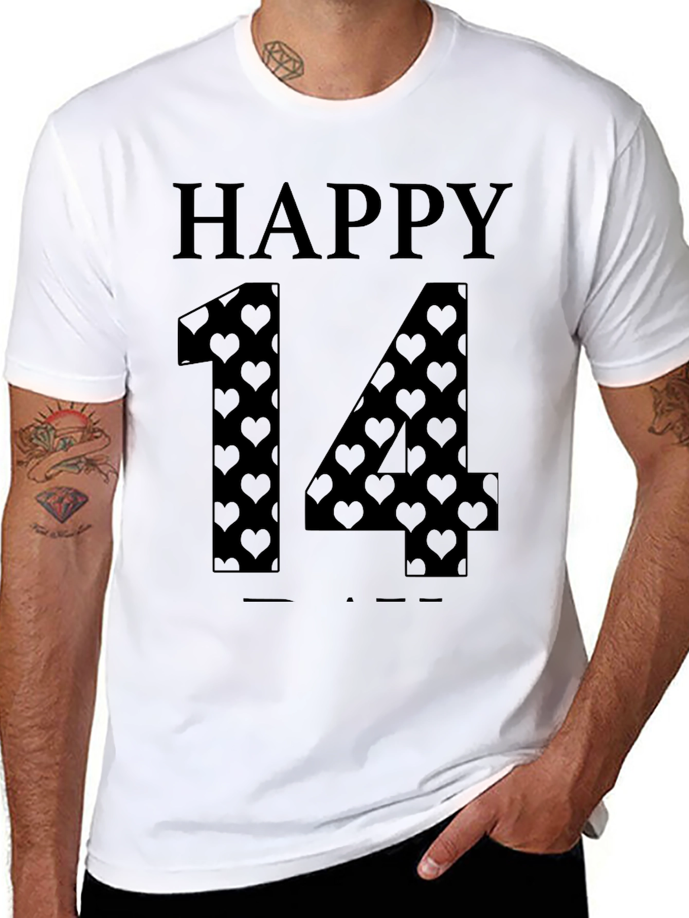 Happy 14th Valentines Day Graphic Tee