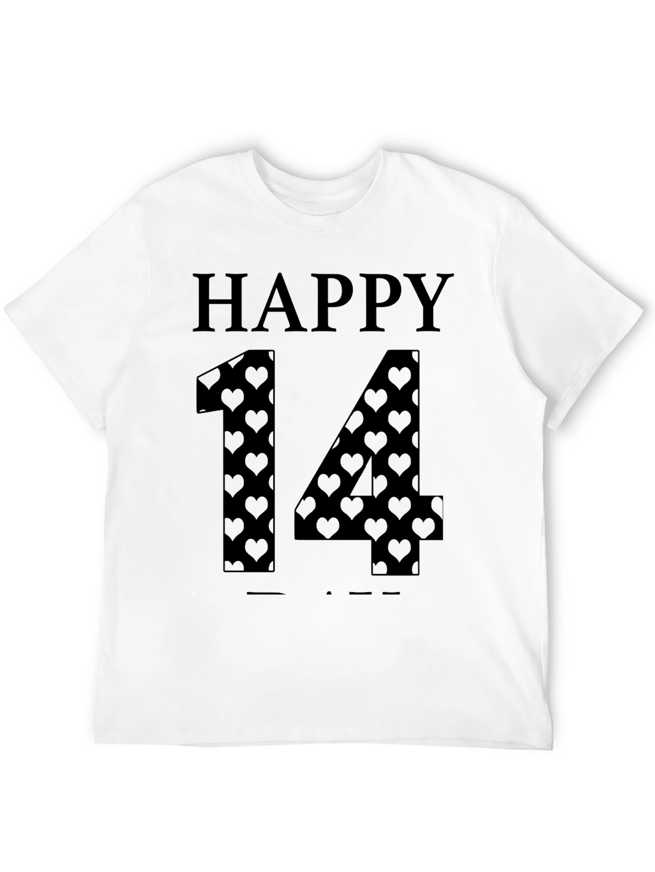 Happy 14th Valentines Day Graphic Tee