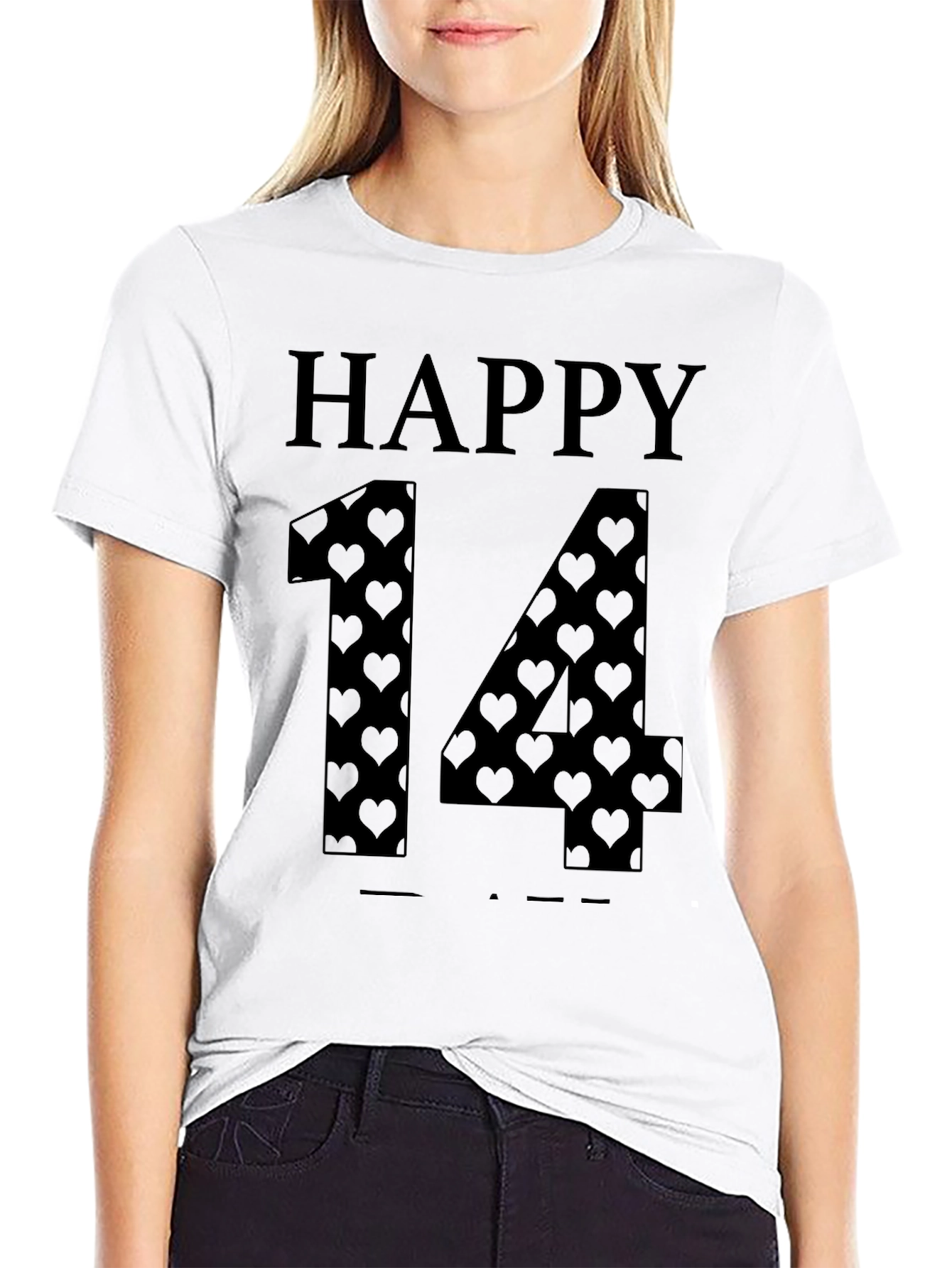 Happy 14th Valentines Day Graphic Tee