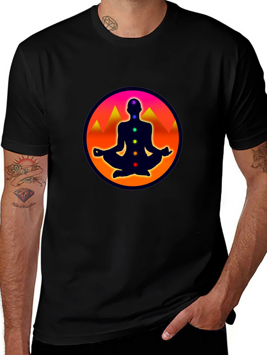Chakra Meditation T-Shirt - Spiritual Zen Tee