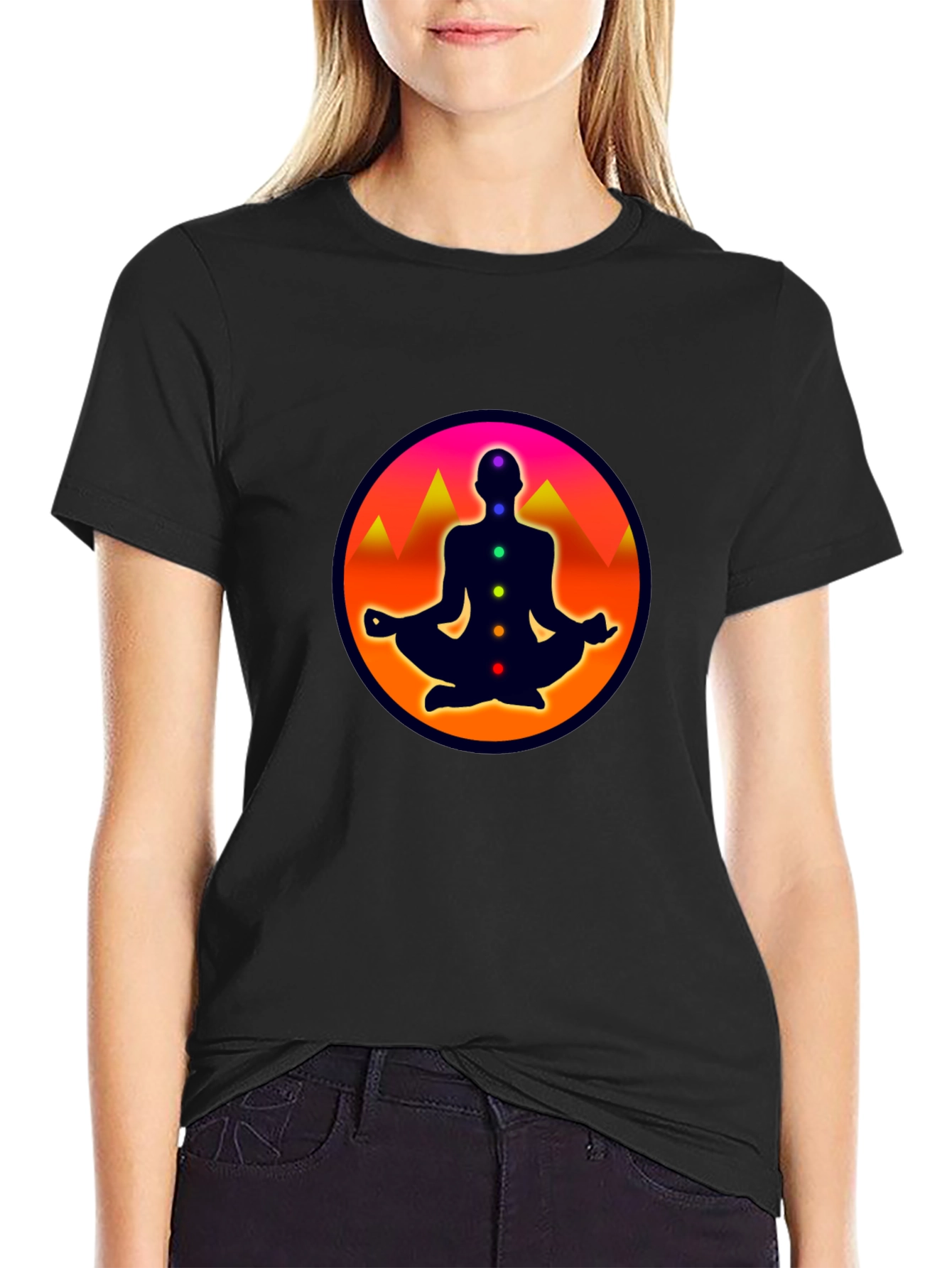 Chakra Meditation T-Shirt - Spiritual Zen Tee