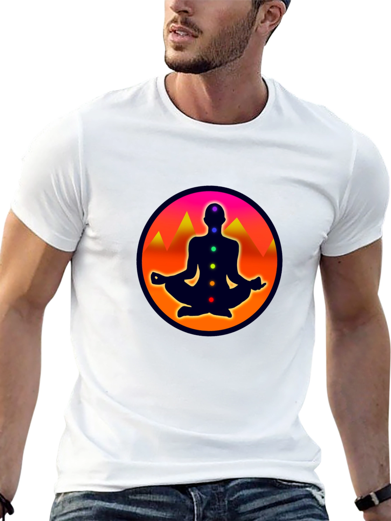 Chakra Meditation T-Shirt - Spiritual Zen Tee