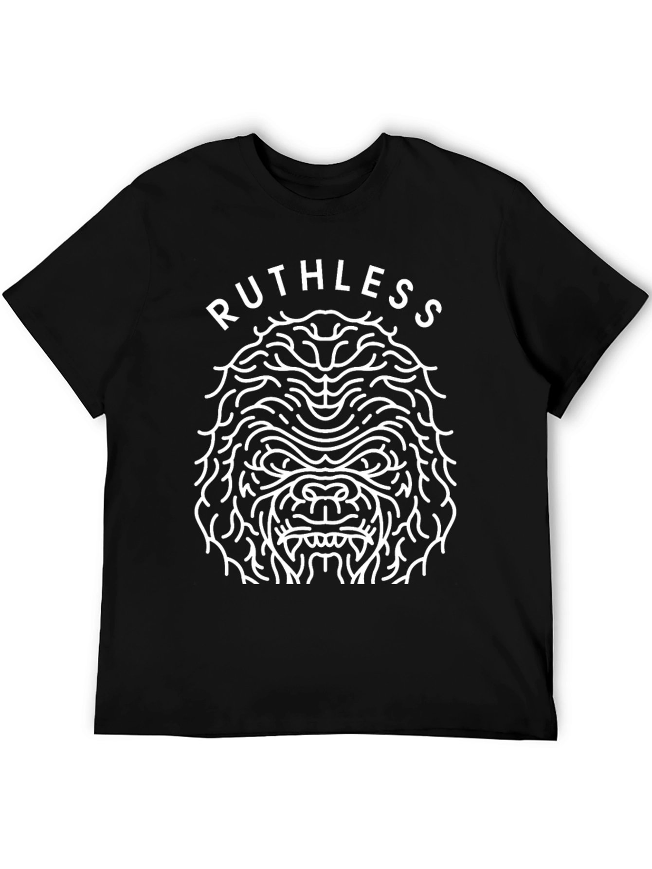 Ruthless Gorilla Graphic T-Shirt - Black