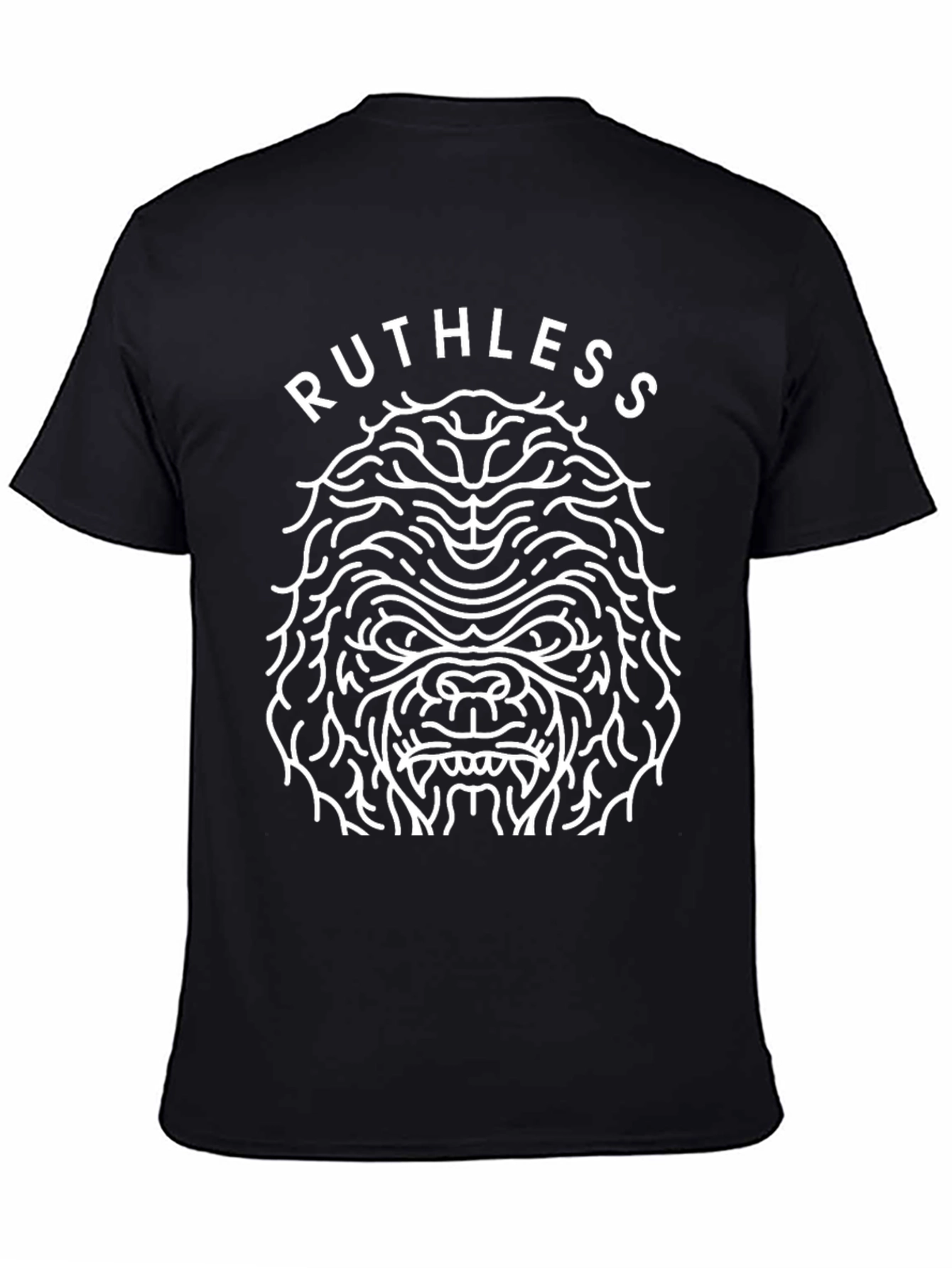 Ruthless Gorilla Graphic T-Shirt - Black