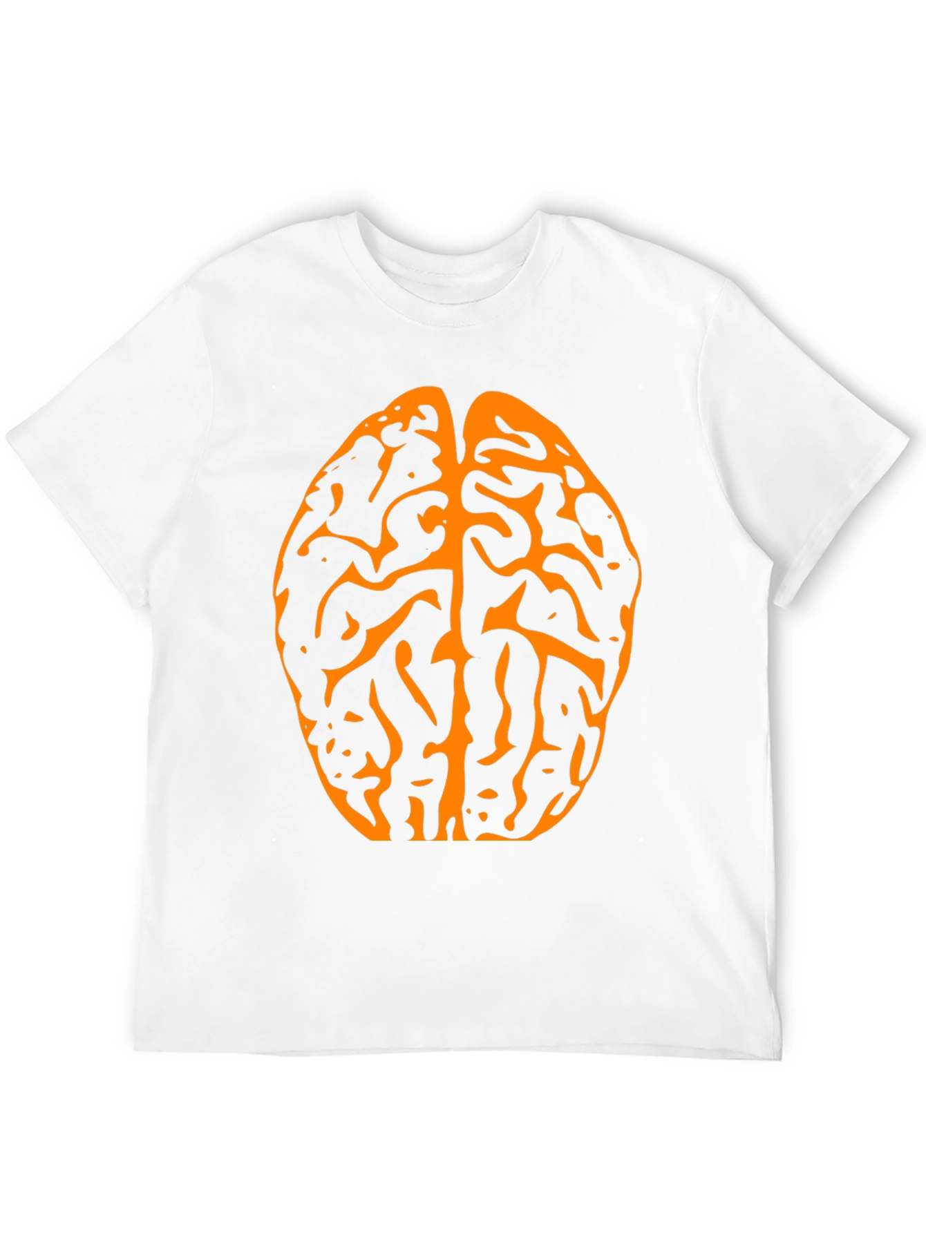 Brain Graphic Tee - Black Cotton T-Shirt