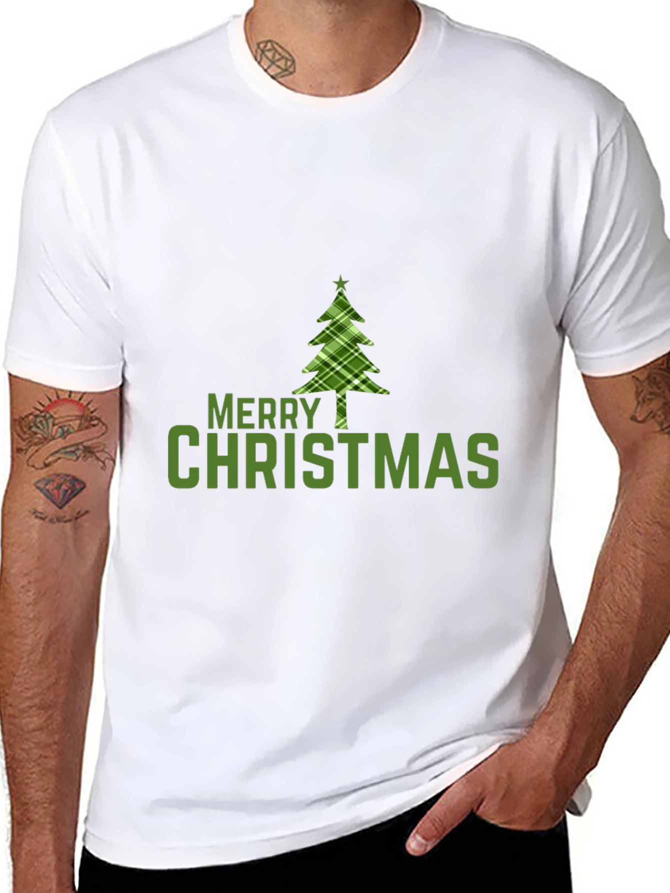 Merry Christmas Tree Graphic Tee