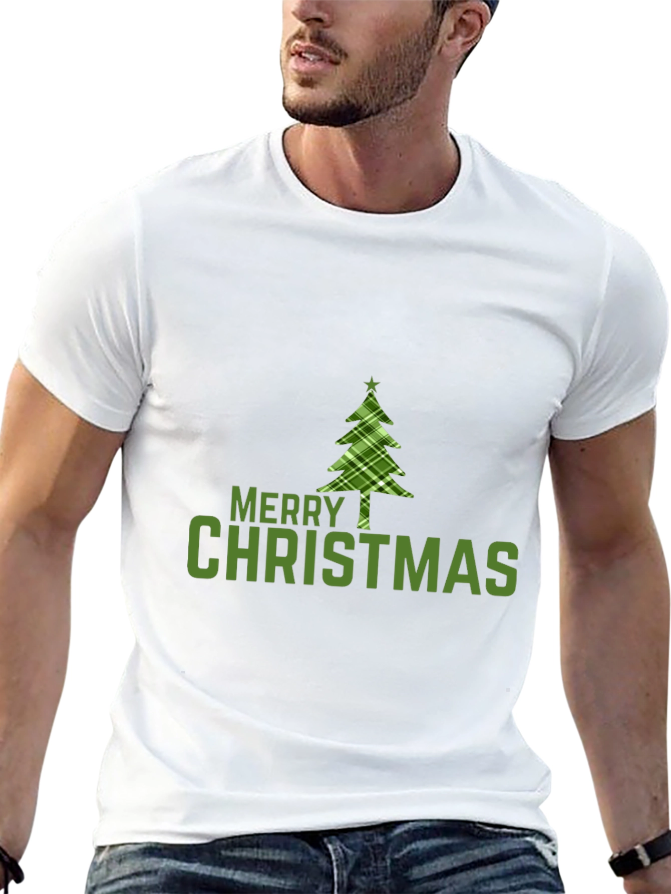 Merry Christmas Tree Graphic Tee