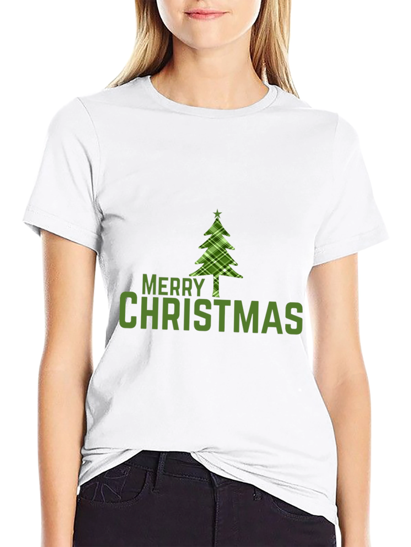 Merry Christmas Tree Graphic Tee