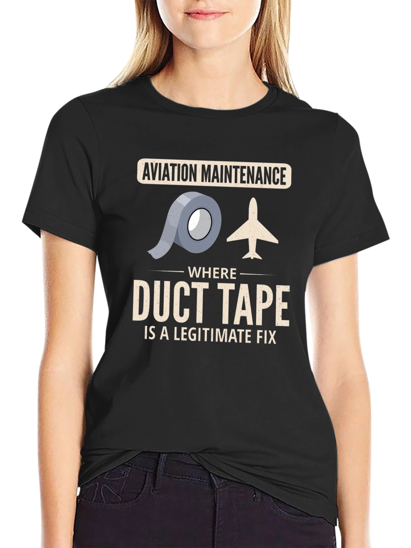 Aviation Maintenance Duct Tape T-Shirt
