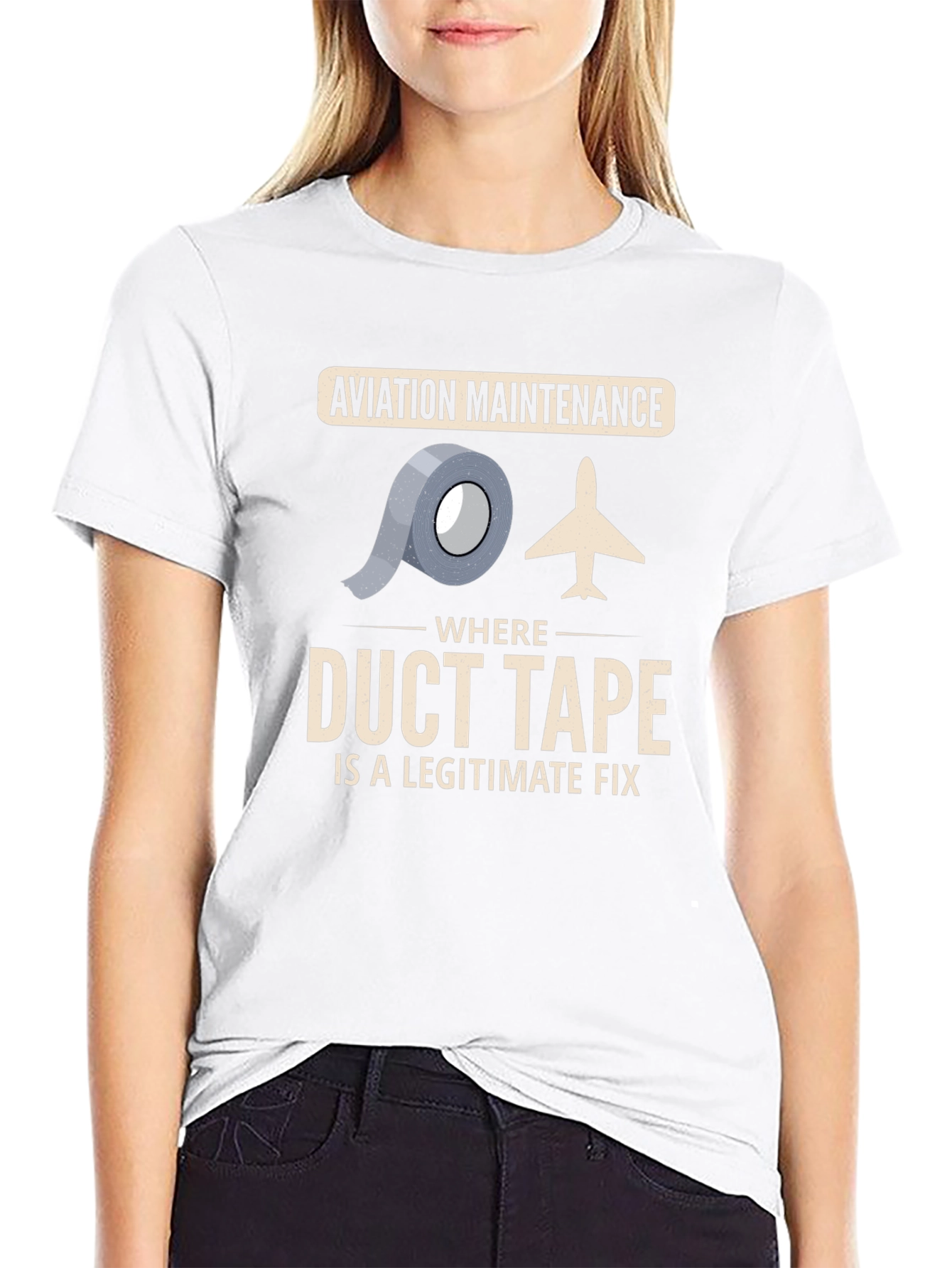 Aviation Maintenance Duct Tape T-Shirt