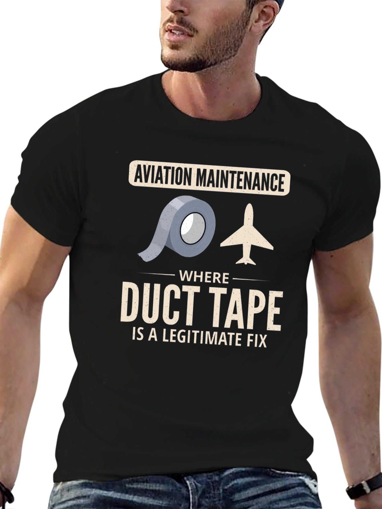 Aviation Maintenance Duct Tape T-Shirt