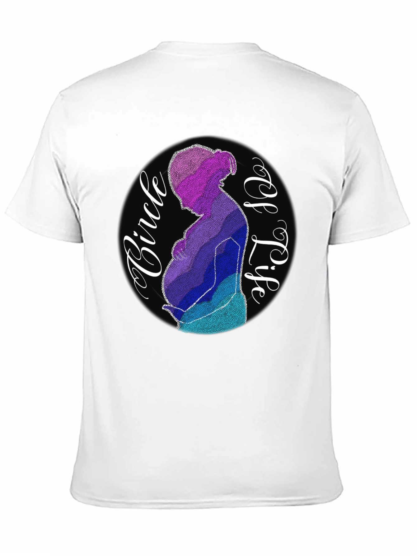 Circle of Life Pregnancy Graphic Tee - Black