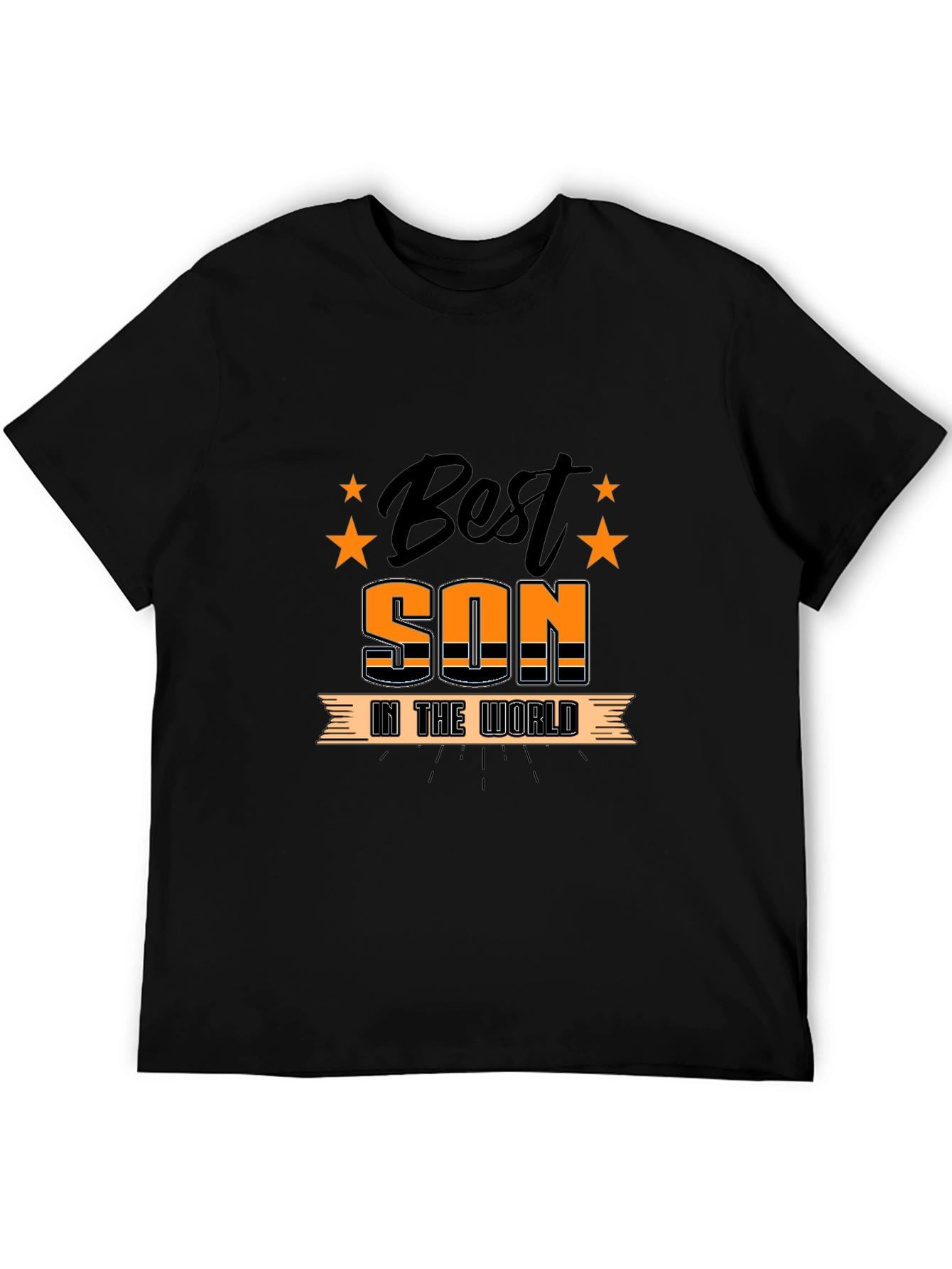 Best Son In The World Black Graphic Tee