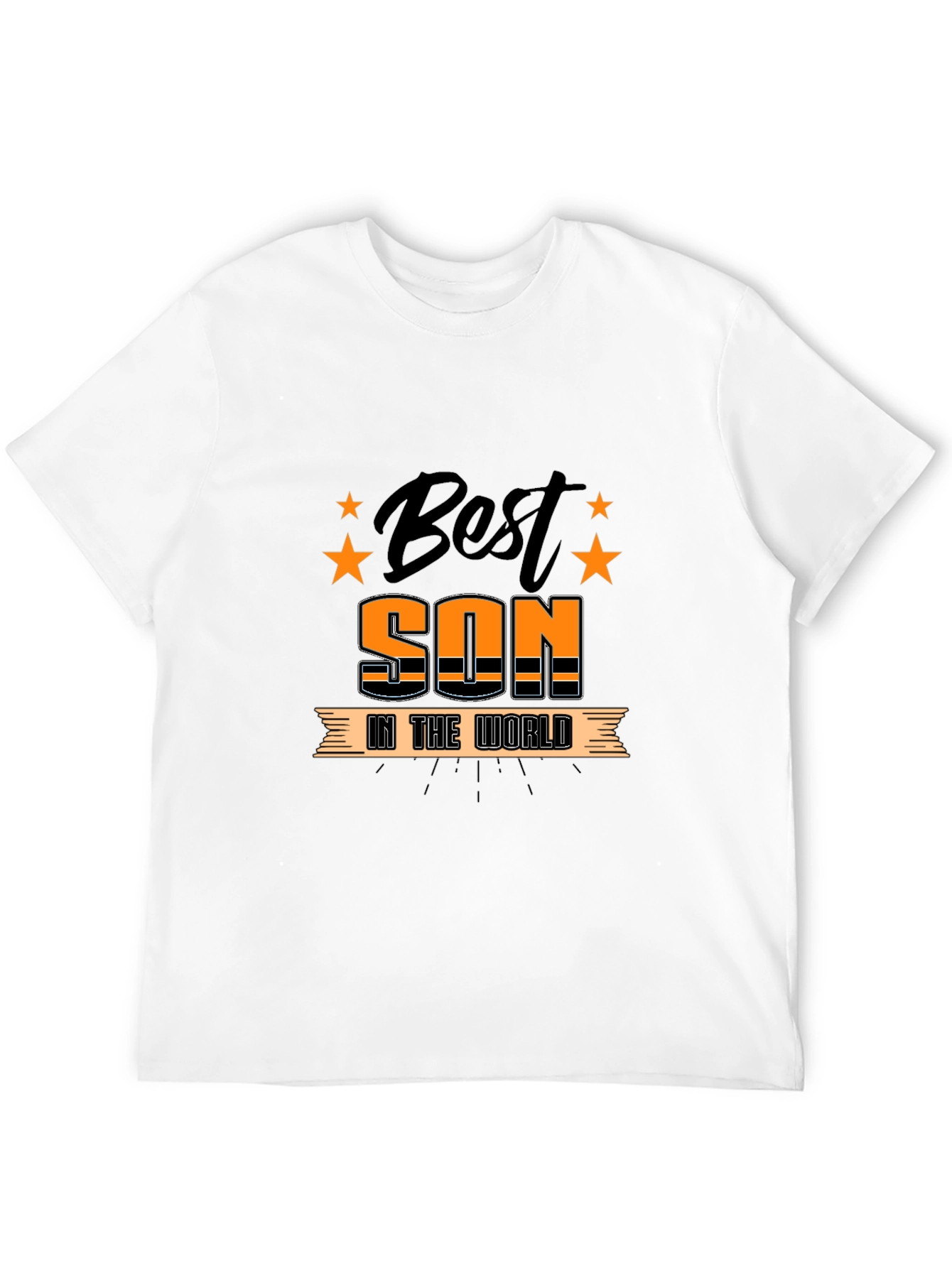 Best Son In The World Black Graphic Tee