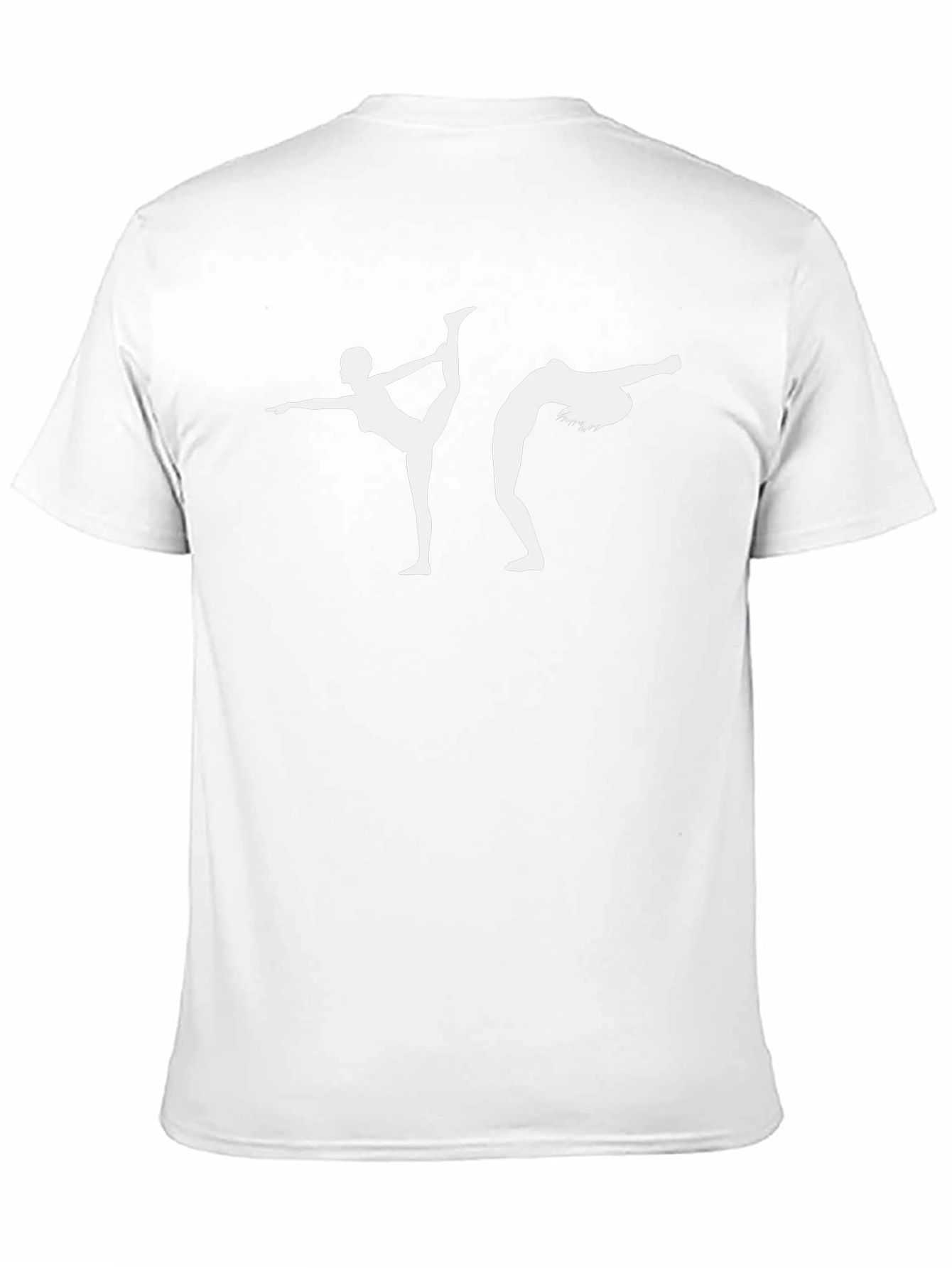 Yoga Pose Graphic Tee - Black Cotton Blend