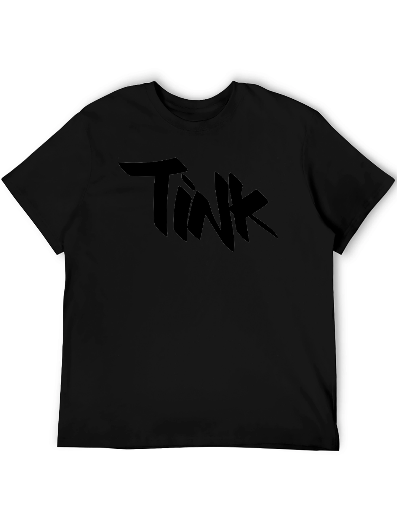 TINK Graphic Tee - Black Cotton Blend T-Shirt