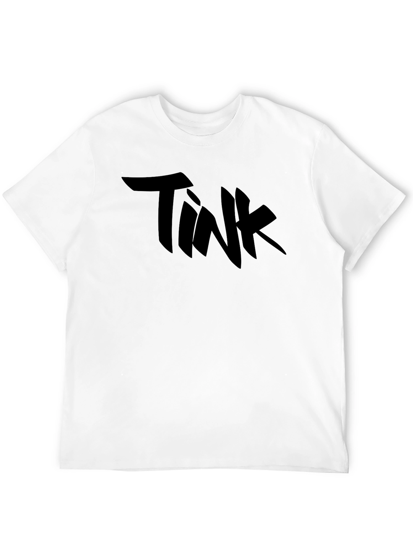 TINK Graphic Tee - Black Cotton Blend T-Shirt