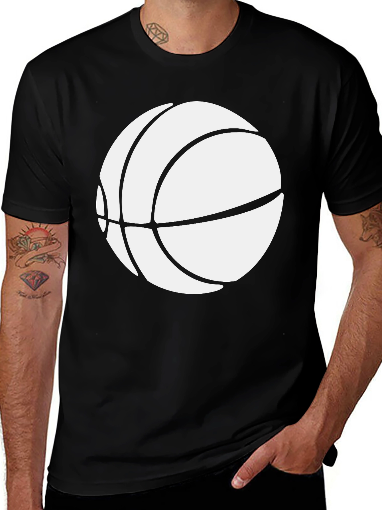 Basketball Graphic Tee - Black T-Shirt